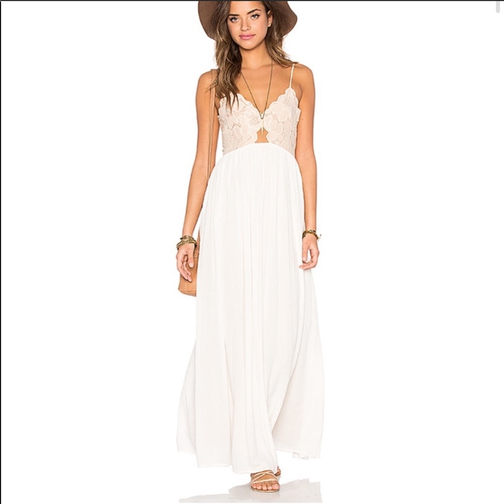 Tularosa Bryce Lace Maxi Dress S